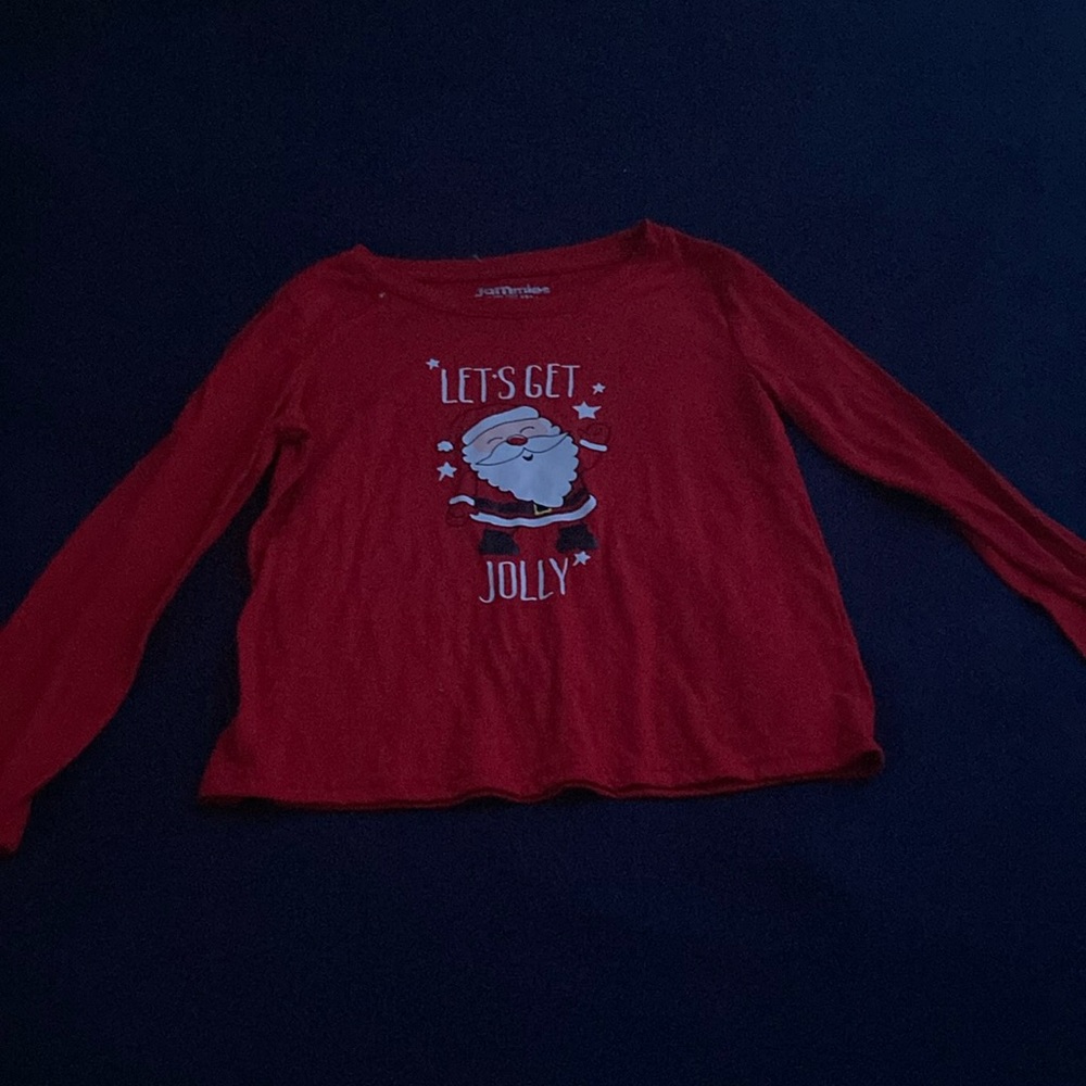 Junk Food Red Let's Get Jolly Long Sleeve Shirt